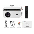 Devanti 4K Video Projector 1080P Android 5G WiFi Home Cinema