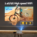 Devanti 4K Video Projector 1080P Android 5G WiFi Home Cinema