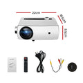 Devanti Mini Video Projector 1080P HD WiFi USB HDMI Portable