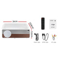 Devanti 4K WiFi Video Projector 1080P Native HDMI Home Theater
