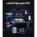 Devanti 4K WiFi Video Projector 1080P Native HDMI Home Theater