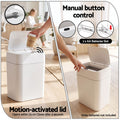 Artiss Rubbish Bin 12L 2-Pack Sensor Kitchen Automatic Motion Touchless White