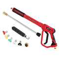 Giantz Pressure Washer Gun 4000PSI M22-14 5 Nozzles Red