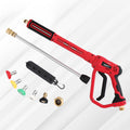 Giantz Pressure Washer Gun 4000PSI M22-14 5 Nozzles Red