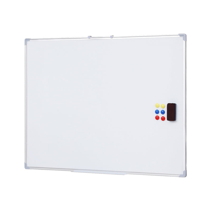 Magnetic Whiteboard 90x120cm Erase Board Marker Eraser Tray