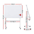 Standing Whiteboard 90x120cm Double-Sided Magnetic Wheels Erase