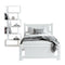 Artiss King Single Bed Frame with Bookshelf Storage