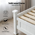 Artiss King Single Bed Frame with Bookshelf Storage