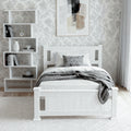 Artiss King Single Bed Frame with Bookshelf Storage