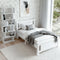 Artiss KING SINGLE Bed Frame with Bookshelf Storage