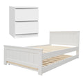Artiss King Single Bed Frame with Bedside Table Set