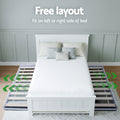 Artiss King Single Bed Frame with Bedside Table Set