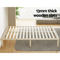 Artiss KING Size Bed Frame Wooden Timber Pine Platform Mattress Base