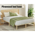 Artiss QUEEN Bed Frame Wooden Pine Timber Mattress Platform