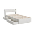 Artiss Single Bed Frame w/ Charging Ports Storage Drawers