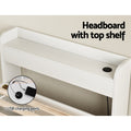 Artiss Single Bed Frame w/ Charging Ports Storage Drawers