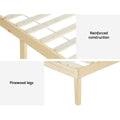 Artiss DOUBLE Bed Frame Wooden Pine Timber Base Mattress Platform