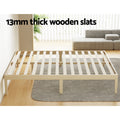 Artiss KING Bed Frame Timber Pine Wooden Base Mattress Platform