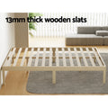 Artiss QUEEN Bed Frame Wooden Timber Pine Platform Mattress Base