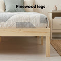 Artiss Bed Frame SINGLE Size Wooden Base Mattress Platform Timber Pine BRUNO