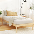 Artiss Single Bed Frame Timber Pine Wooden Slat Platform Mattress Base
