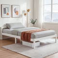 Artiss LEXI DOUBLE Bed Frame Wooden White 138x188cm