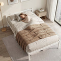 Artiss LEXI DOUBLE Bed Frame Wooden White 138x188cm