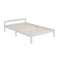 Artiss LEXI DOUBLE Bed Frame Wooden White 138x188cm