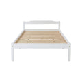 Artiss Bed Frame KING SINGLE White Wooden LEXI