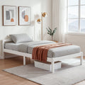 Artiss Single Bed Frame Wooden White LEXI