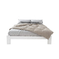 Artiss Wooden Bed Frame DOUBLE White JADE