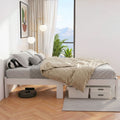 Artiss Wooden Bed Frame DOUBLE White JADE