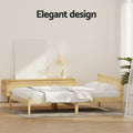 Artiss DOUBLE Bed Frame Wooden Oak SOFIE