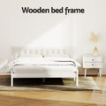 Artiss Sofie DOUBLE Bed Frame Wooden White