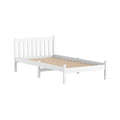 Artiss Bed Frame KING SINGLE White Wooden SOFIE