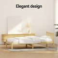 Artiss Single Bed Frame Wooden Oak Sofie