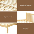 Artiss Single Bed Frame Wooden Oak Sofie