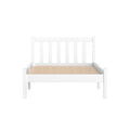 Artiss Single Bed Frame Wooden White Sofie