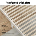 Artiss Wooden Bed Frame DOUBLE White RIO