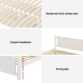 Artiss Double Bed Frame Wooden Platform White Storage Drawers