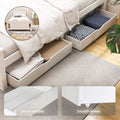 Artiss King Single Bed Frame Wooden Platform 2 Storage Drawers White