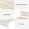 Artiss King Single Bed Frame Wooden Platform 2 Storage Drawers White