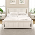 Artiss Queen Bed Frame Wooden Platform 2 Storage Drawers White