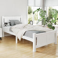 Artiss Single Wooden Bed Frame White RIO
