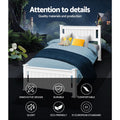 Artiss Single Wooden Bed Frame White RIO