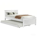 Artiss King Single Wooden Trundle Daybed White ELVIS 80 Char