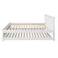 Artiss King Single Wooden Trundle Daybed White ELVIS 80 Char