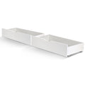 Artiss Bed Frame Storage Drawers Trundle White 2x