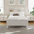 Artiss KING SINGLE Bed Frame Wood 2 Storage Drawers White