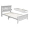 Artiss King Single Bed Frame Wood 2 Storage Drawers White
